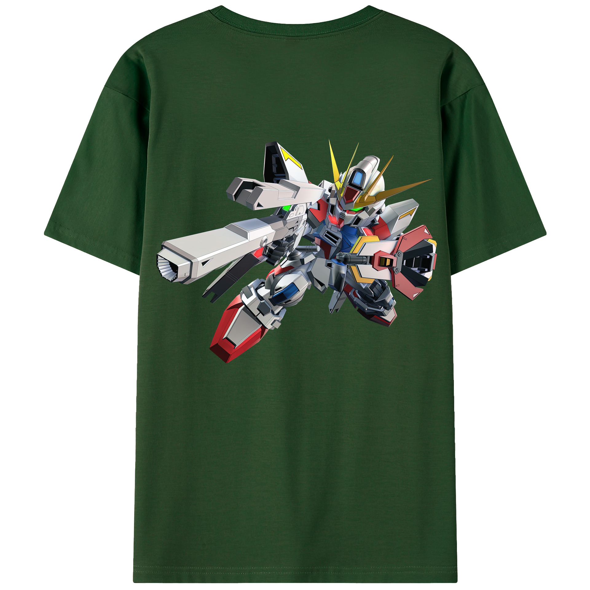 （画像用） 機動戦士ガンダム Mobile Suit Gundam 綿100％半袖Tシャツ（背面プリント）
